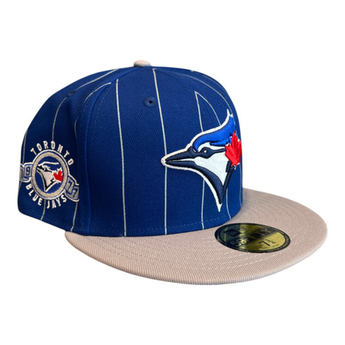 New Era Toronto Blue Jays Throwback Pinstripe 59FIFTY Fitted Hat New Era Toronto Blue Jays Throwback Pinstripe 59FIFTY Fitted Hat