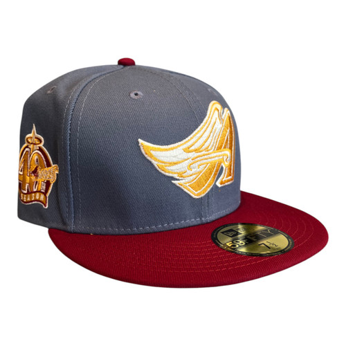 New Era Anaheim Angels 59FIFTY Fitted Hat Cap 40th Season Side Patch New Era Anaheim Angels 59FIFTY Fitted Hat Cap 40th Season Side Patch