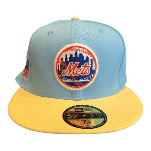 New Era New York Mets 59FIFTY Fitted Hat Cap 1986 World Series Side Patch
