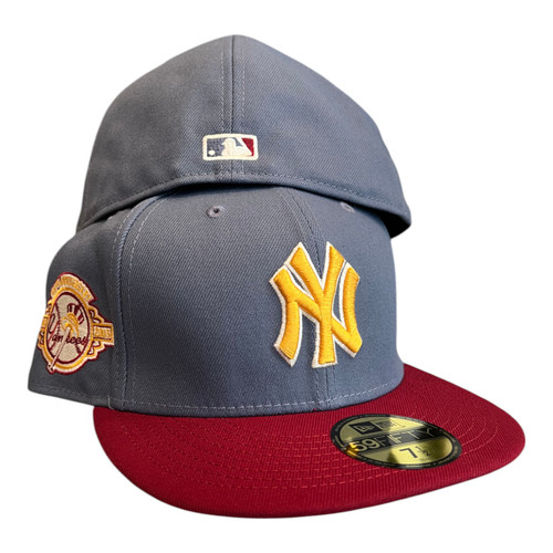 New Era New York Yankees 59FIFTY Fitted Hat Cap 100th Season Side Patch New Era New York Yankees 59FIFTY Fitted Hat Cap 100th Season Side Patch