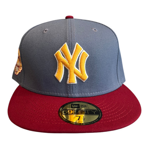 New Era New York Yankees 59FIFTY Fitted Hat Cap 100th Season Side Patch New Era New York Yankees 59FIFTY Fitted Hat Cap 100th Season Side Patch