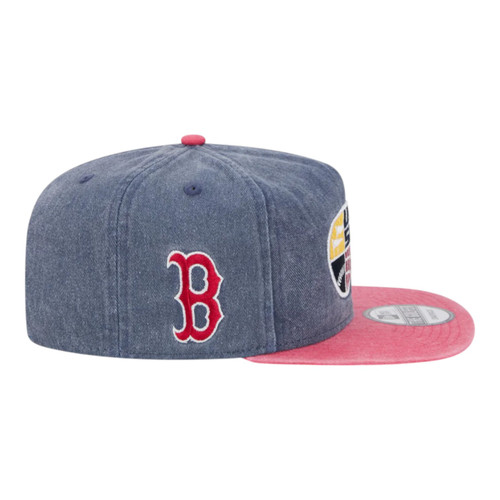 New Era Boston Red Sox Pigment Dye Golfer Snapback Hat 2007 World Series Patch New Era Boston Red Sox Pigment Dye Golfer Snapback Hat 2007 World Series Patch