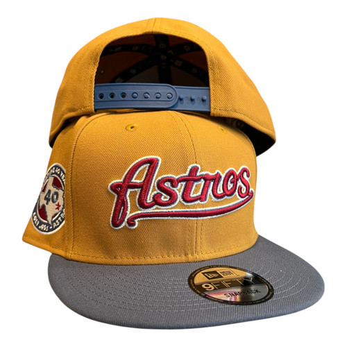 New Era Houston Astros 9FIFTY Snapback Hat Panama Tan 40th Year Side Patch New Era Houston Astros 9FIFTY Snapback Hat Panama Tan 40th Year Side Patch