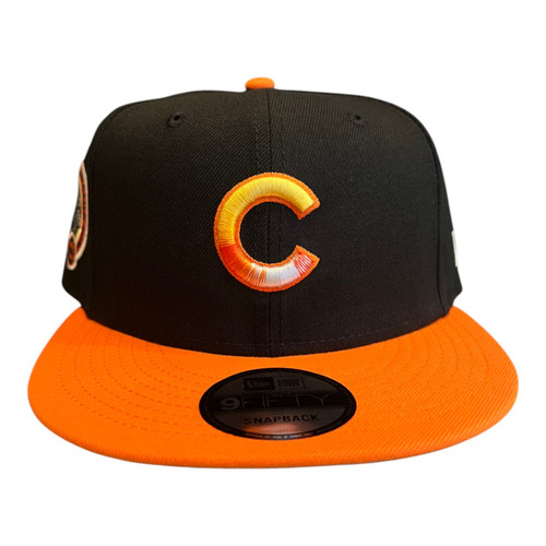 New Era Chicago Cubs 9FIFTY Snapback Hat Fall Gradient Wrigley Field Side Patch