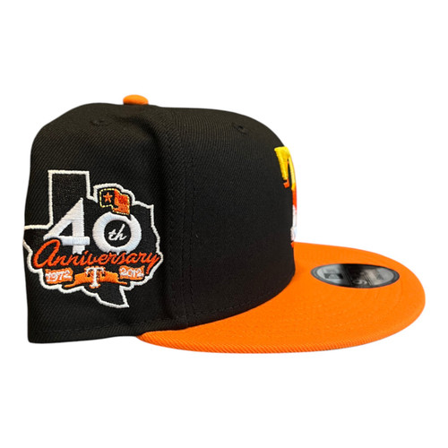 New Era Texas Rangers 9FIFTY Snapback Hat Fall Gradient 40th Season Side Patch