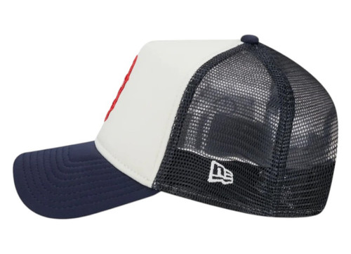 New Era Boston Red Sox Checkered Flag 9FORTY A-Frame Snapback Trucker Hat Cap New Era Boston Red Sox Checkered Flag 9FORTY A-Frame Snapback Trucker Hat Cap