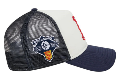 New Era Boston Red Sox Checkered Flag 9FORTY A-Frame Snapback Trucker Hat Cap New Era Boston Red Sox Checkered Flag 9FORTY A-Frame Snapback Trucker Hat Cap