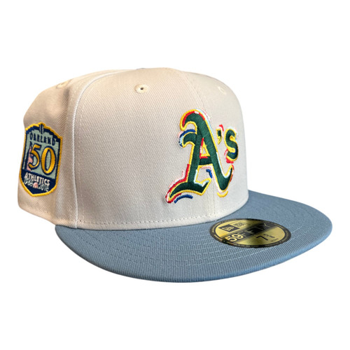 New Era Oakland Athletics 59FIFTY Fitted Hat Cap 50th Season Side Patch New Era Oakland Athletics 59FIFTY Fitted Hat Cap 50th Season Side Patch