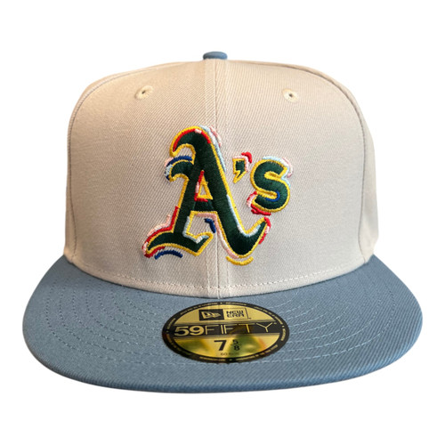 New Era Oakland Athletics 59FIFTY Fitted Hat Cap 50th Season Side Patch New Era Oakland Athletics 59FIFTY Fitted Hat Cap 50th Season Side Patch