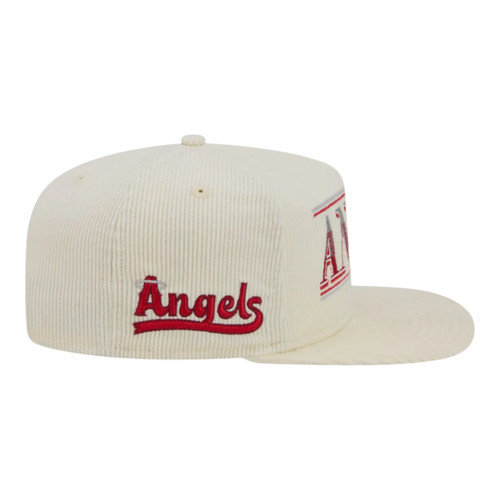 New Era Anaheim Angels Corduroy Golfer Adjustable Snapback Hat Cap - OSFM