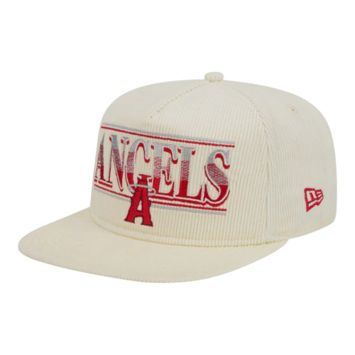 New Era Anaheim Angels Corduroy Golfer Adjustable Snapback Hat Cap - OSFM