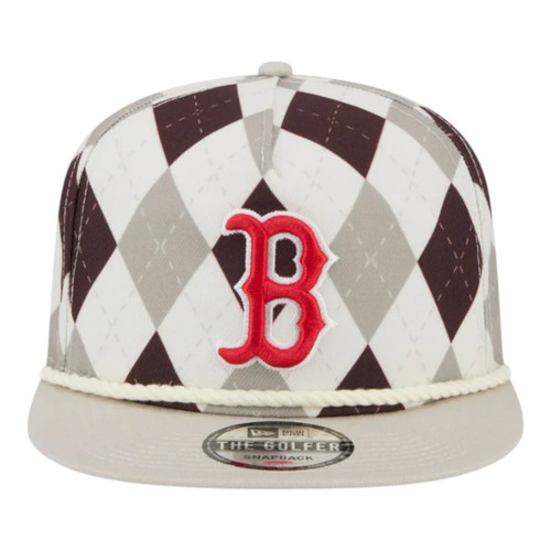 New Era Boston Red Sox Argyle Golfer Snapback Hat New Era Boston Red Sox Argyle Golfer Snapback Hat