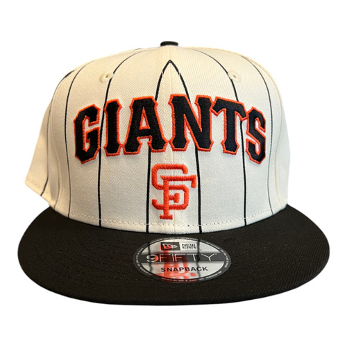 New Era San Francisco Giants Throwback Pinstripe 9FIFTY Snapback Hat Cap