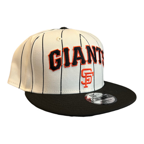 New Era San Francisco Giants Throwback Pinstripe 9FIFTY Snapback Hat Cap