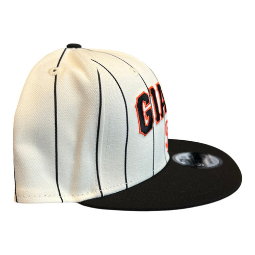 New Era San Francisco Giants Throwback Pinstripe 9FIFTY Snapback Hat Cap