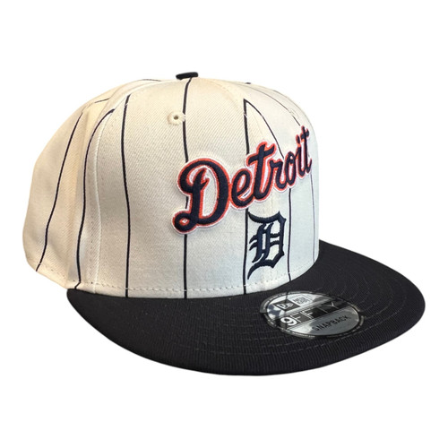 New Era Detroit Tigers Throwback Pinstripe 9FIFTY Snapback Hat New Era Detroit Tigers Throwback Pinstripe 9FIFTY Snapback Hat