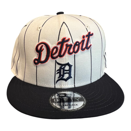 New Era Detroit Tigers Throwback Pinstripe 9FIFTY Snapback Hat New Era Detroit Tigers Throwback Pinstripe 9FIFTY Snapback Hat