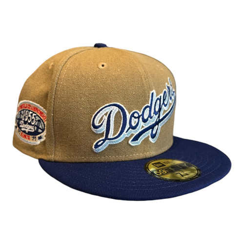 New Era Los Angeles Dodgers Canvas Crown 59FIFTY Fitted Hat 1955 WS Patch
