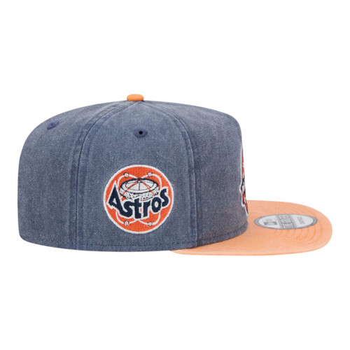 New Era Houston Astros Pigment Dye Golfer Snapback Hat Astrodome Side Patch