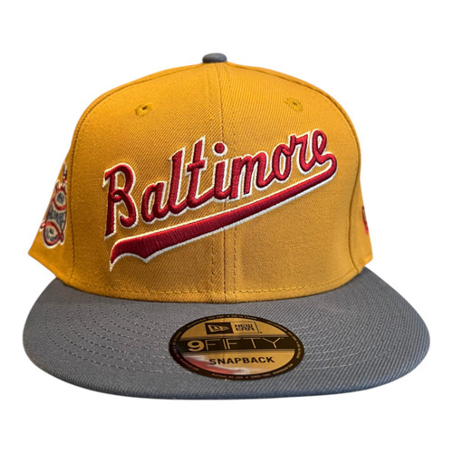 New Era Baltimore Orioles 9FIFTY Snapback Hat Panama Tan 1958 All Star Game Patch