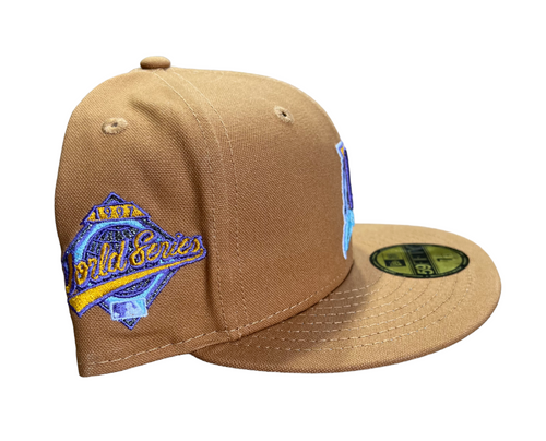 Florida Marlins Khaki Pack Fitted Hat 97 World Series Patch