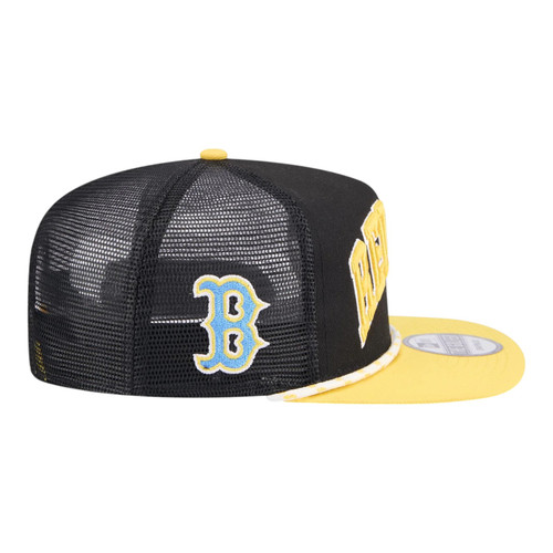 New Era Boston Red Sox Throwback Golfer Trucker Snapback Hat New Era Boston Red Sox Throwback Golfer Trucker Snapback Hat