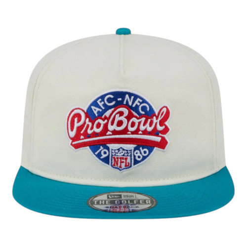 New Era Miami Dolphins Golfer Snapback Hat Cap 1986 Pro Bowl Side Patch New Era Miami Dolphins Golfer Snapback Hat Cap 1986 Pro Bowl Side Patch