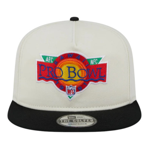 New Era Las Vegas Raiders Golfer Snapback Hat Cap 1991 Pro Bowl Side Patch New Era Las Vegas Raiders Golfer Snapback Hat Cap 1991 Pro Bowl Side Patch