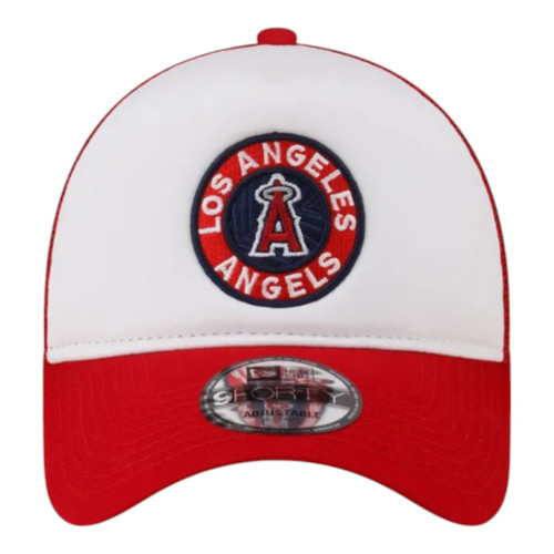 New Era Anaheim Angels 9FORTY A-Frame Snapback Trucker Hat New Era Anaheim Angels 9FORTY A-Frame Snapback Trucker Hat