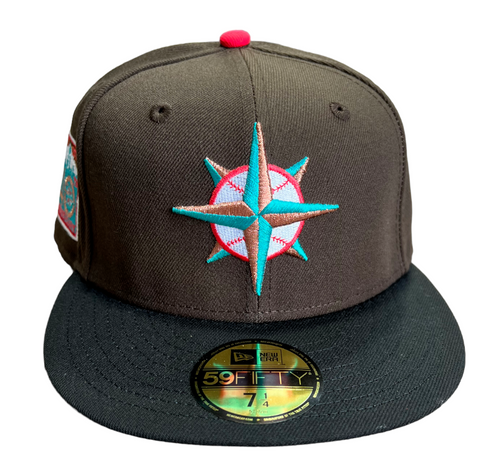 New Era Seattle Mariners 59FIFTY Fitted Hat 40th Anniversary Side Patch New Era Seattle Mariners 59FIFTY Fitted Hat 40th Anniversary Side Patch
