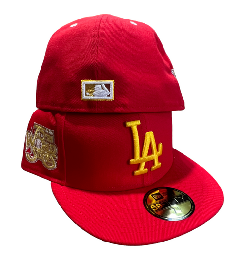 New Era Los Angeles Dodgers Simpsons Pack 59FIFTY Hat 75th WS Patch