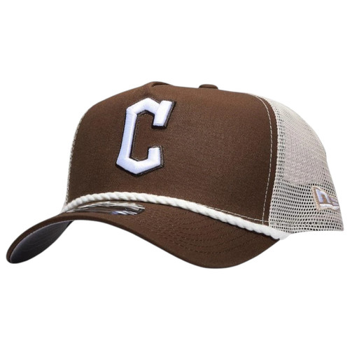 New Era Cleveland Guardians 9FORTY Trucker Rope Snapback Hat