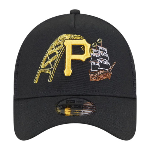 New Era Pittsburgh Pirates State Stitch 9FORTY Snapback Trucker Hat