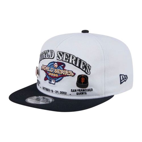 New Era Angels vs Giants 2002 World Series Pin Golfer Snapback Hat