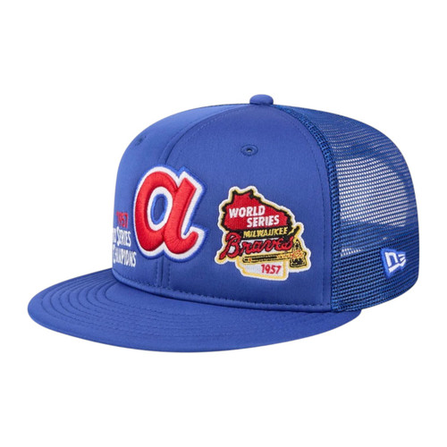 New Era Atlanta Braves Championship Pack 9FIFTY Trucker Snapback Hat