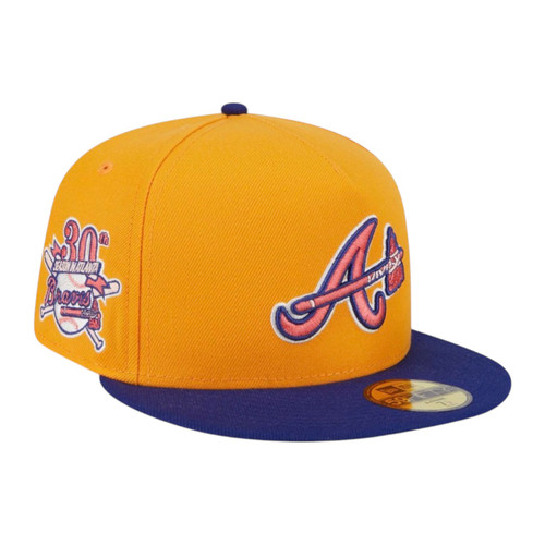 New Era Atlanta Braves A-Frame 59FIFTY Fitted Hat Gold Pack 30th Season