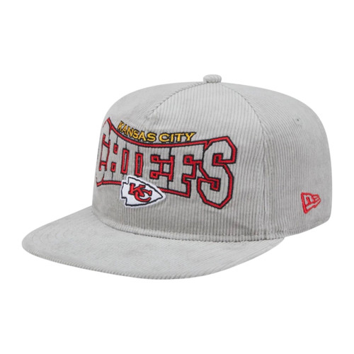 New Era Kansas City Chiefs Gray Cord Golfer Snapback Hat