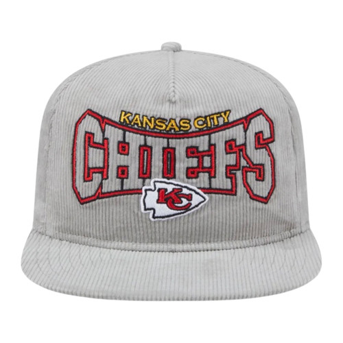 New Era Kansas City Chiefs Gray Cord Golfer Snapback Hat