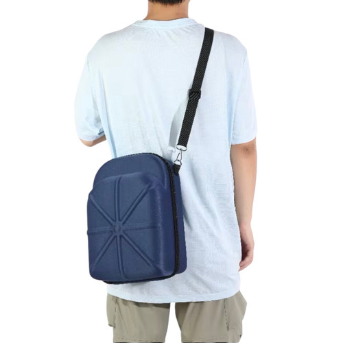 Hat Cap Carrying Carrier Case Handle Fits 6-8 Hats - Navy