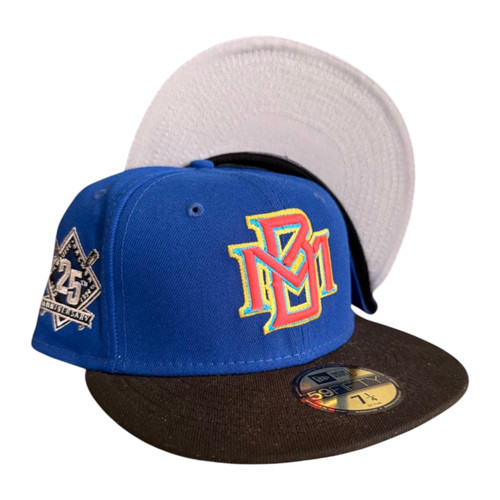 New Era Milwaukee Brewers 59FIFTY Fitted Hat Cap 25 Year Anniversary Patch