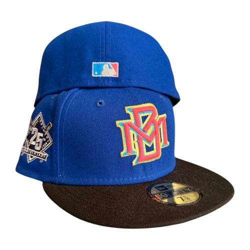 New Era Milwaukee Brewers 59FIFTY Fitted Hat Cap 25 Year Anniversary Patch