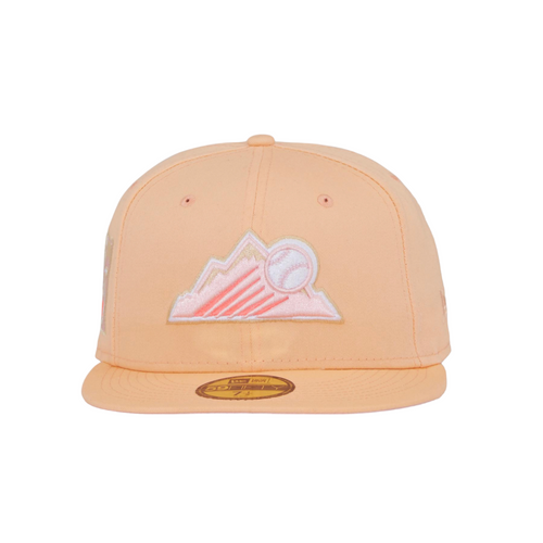New Era Colorado Rockies Peaches & Cream Fitted Hat 30 Year Side Patch