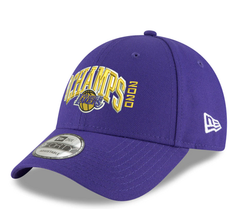 Los Angeles Lakers 2020 CHAMPS Adjustable Dad Hat Classic 9FORTY Purple