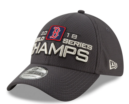 New Era Boston Red Sox Champions Locker Room 39Thirty Flex Hat Dark Gray OSFM