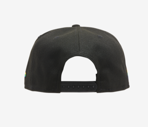 Miami Heat Miami Marlins Pride 9FIFTY Snapback Hat Cap LGBTQ Flag Black