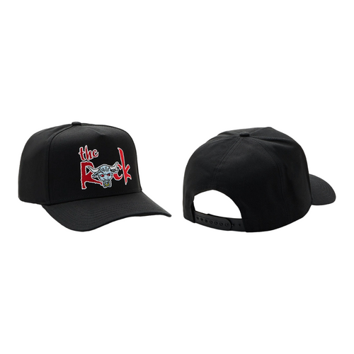 WWF WWE The Rock Snapback Hat Cap Black