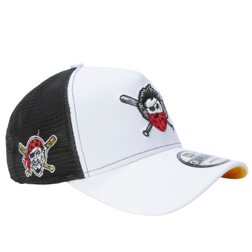 New Era Pittsburg Pirates 9FORTY Trucker Hat Pirate Side Patch Yellow UV