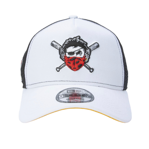 New Era Pittsburg Pirates 9FORTY Trucker Hat Pirate Side Patch Yellow UV