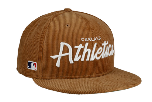 New Era Oakland Athletics Corduroy Script 9FIFTY Snapback Hat Exclusive