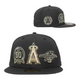 New Era Anaheim Angels Black Gold Pack 59FIFTY Fitted Hat All Over Patch